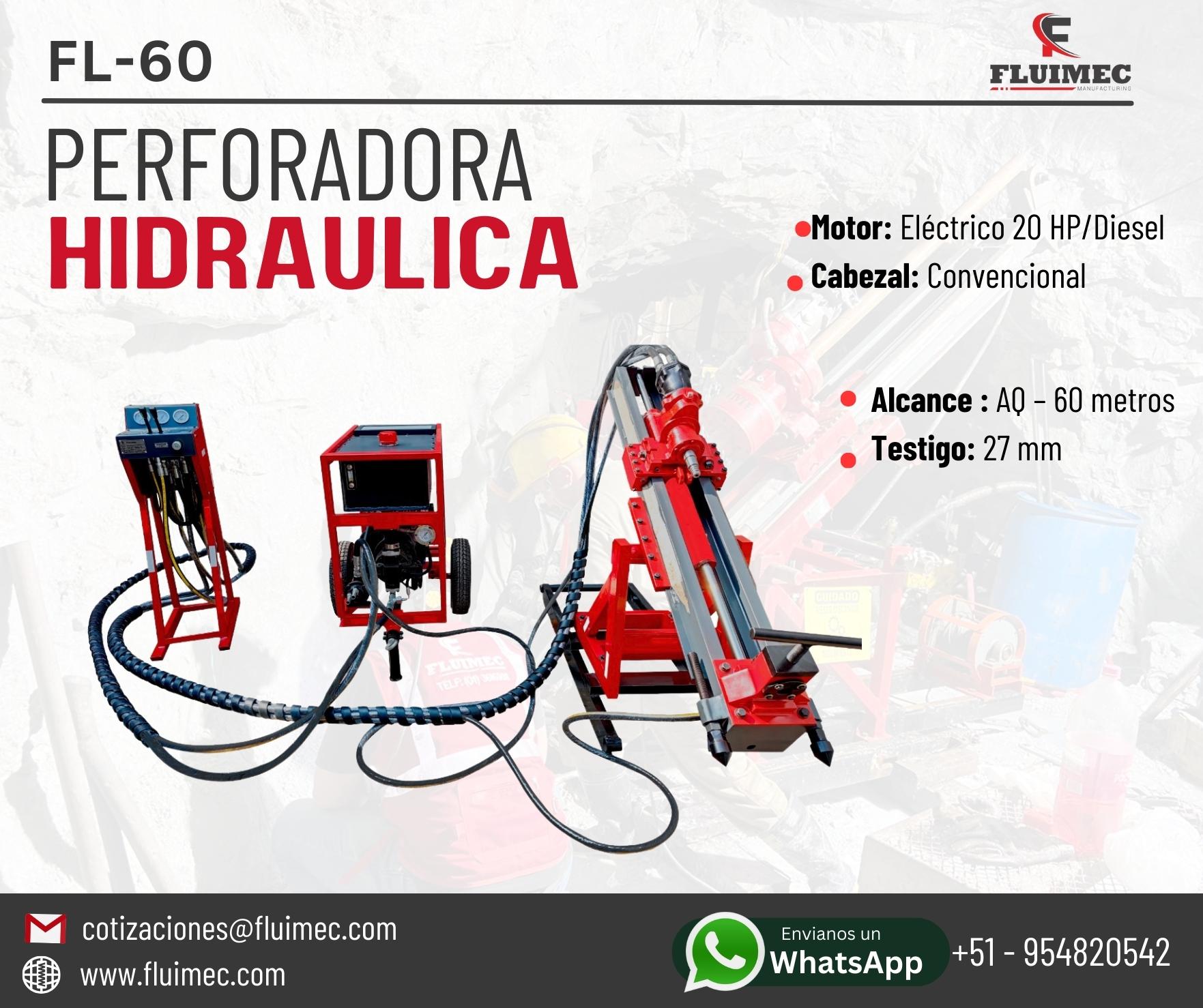 MAQUINA HIDRAULICA FL - 60 MINERIA GEOLOGIA SOCAVON 